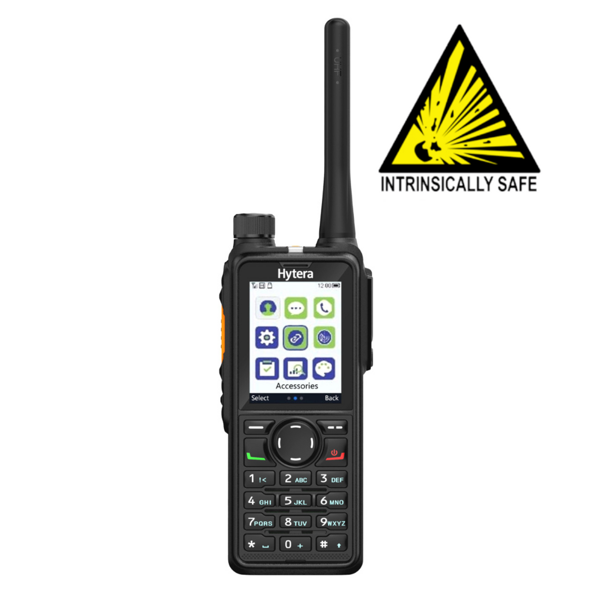 Hytera HP782 Two-Way Radio – UHF/VHF, 1-5W, DMR Tier II, GPS, Bluetooth & Intrinsically Safe Options