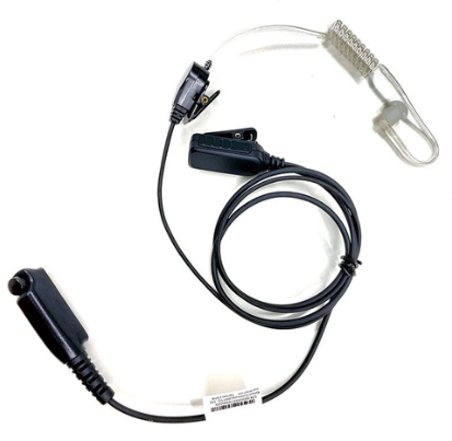 Kirisun KME-980-A Transparent Acoustic Tube Earpiece with PTT on Mic