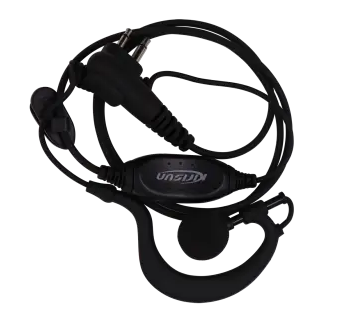 Kirisun KME-980-B C-Style Earpiece with In-Line PTT & Microphone