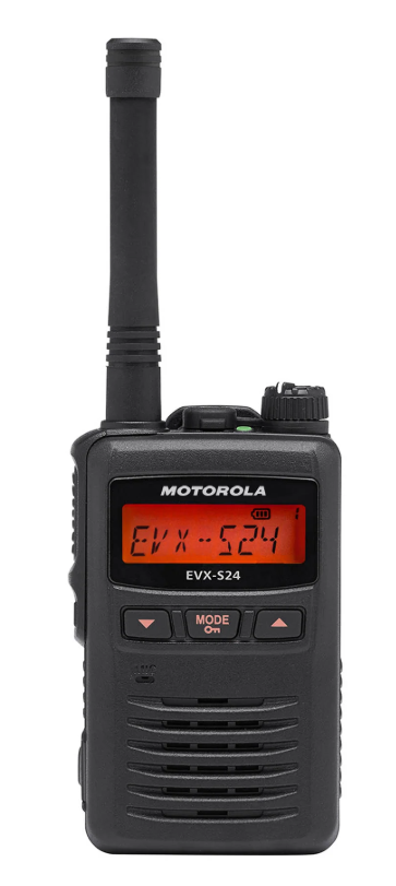 EVX-S24 Series Two-Way Radios in  Black – Compact, Durable, and Lightweight Radios with 256 Channels and Digital Display, Ideal for Business and Industrial Use