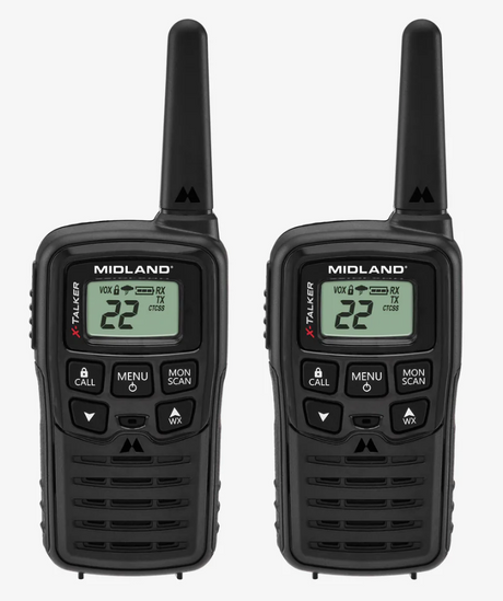Low wattage midland radios with screens