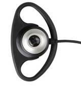 Motorola Mag One PMLN5001 D-Shell Earpiece with Inline Microphone and Push-to-Talk for BPR40 Radios