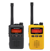 EVX-S24 Series Two-Way Radios in Yellow and Black – Compact, Durable, and Lightweight Radios with 256 Channels and Digital Display, Ideal for Business and Industrial Use